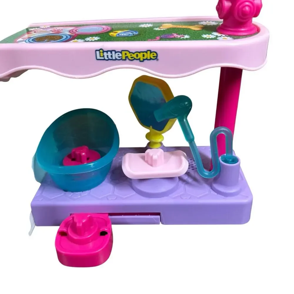Fisher Price Little People Barbie Play & Care Pet Spa Playset Sounds NO Figures